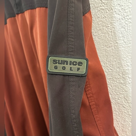 Sunice Jacket Mens XL Maroon/brown Long Sleeve Windbreaker Golf Rain Jacket - Picture 5 of 7